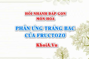 Phản ứng tráng bạc (tráng gương) của fructozơ? Hỏi nhanh đáp gọn môn Hóa
